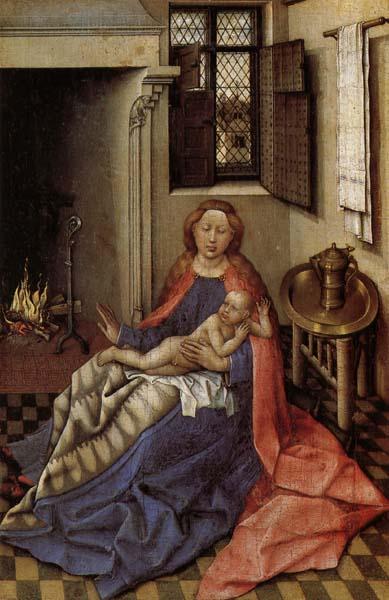 Robert Campin Madonna and Child Befor a Fireplace China oil painting art